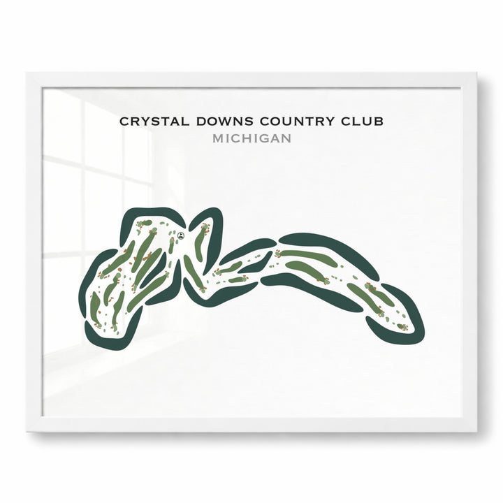 Crystal Downs Country Club, Michigan - Printed Golf Course