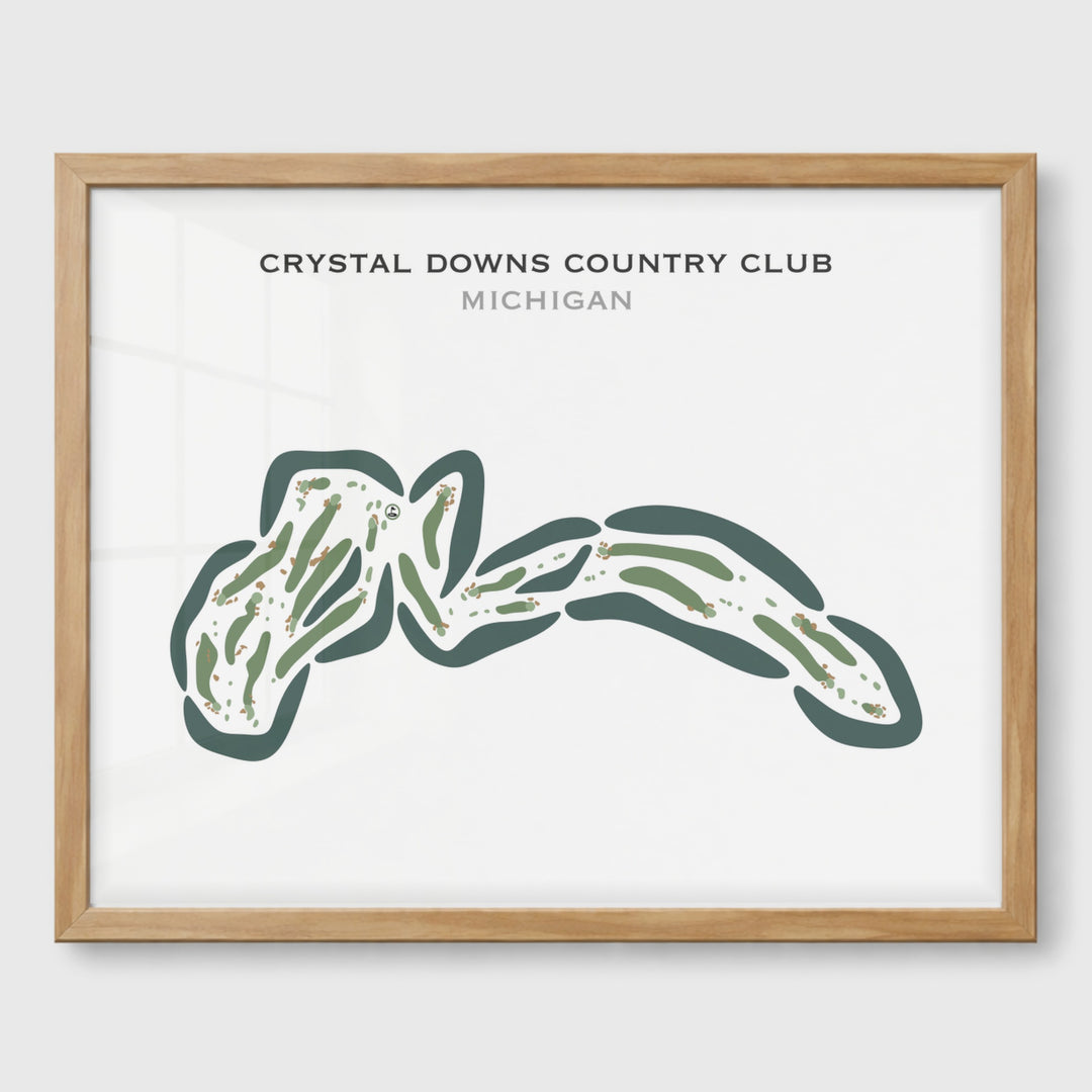 Crystal Downs Country Club, Michigan - Printed Golf Course