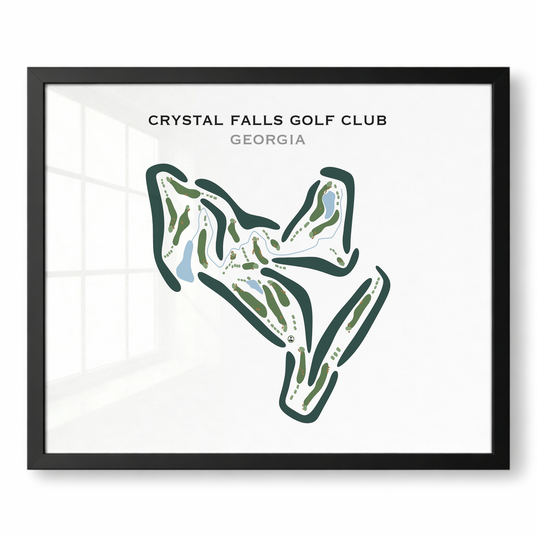 Crystal Falls Golf Club, Georgia - Printed Golf Courses