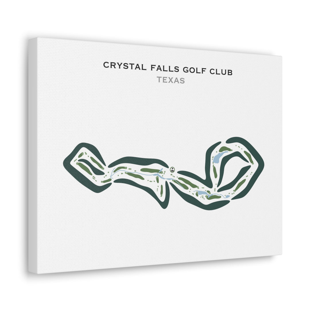 Crystal Falls Golf Club, Texas - Printed Golf Courses