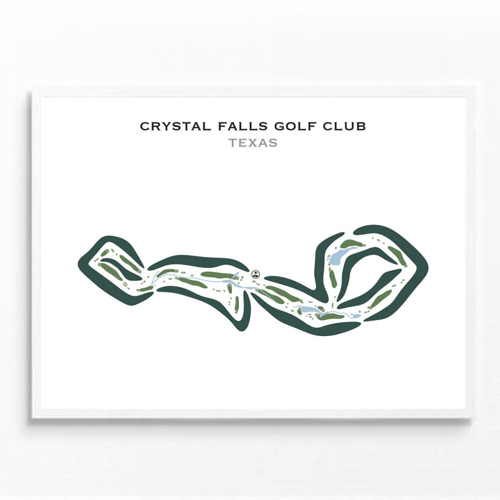 Crystal Falls Golf Club, Texas - Printed Golf Courses