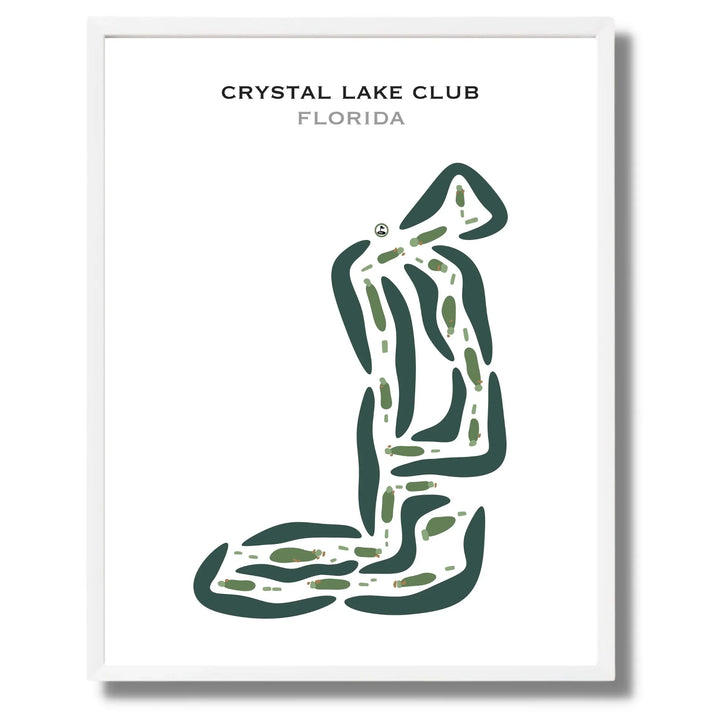 Crystal Lake Club, Florida - Printed Golf Courses