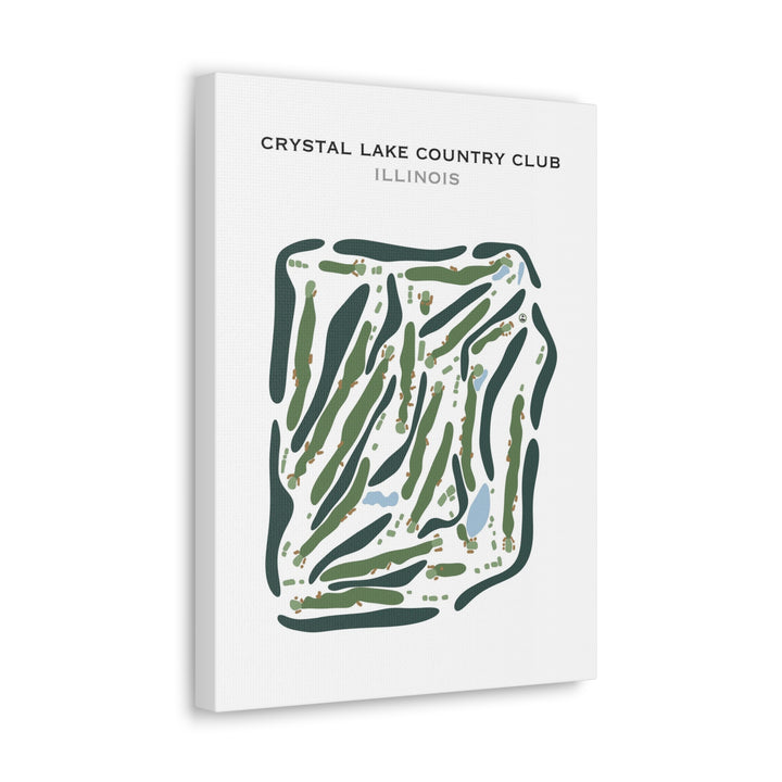 Crystal Lake Country Club, Illinois - Printed Golf Course