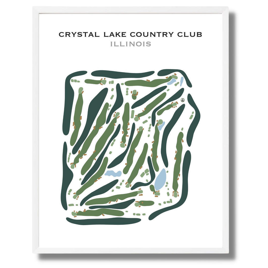 Crystal Lake Country Club, Illinois - Printed Golf Course