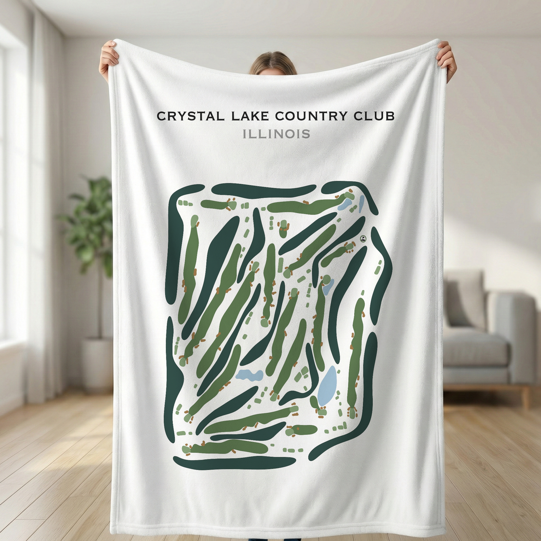 Crystal Lake Country Club, Illinois - Printed Golf Course