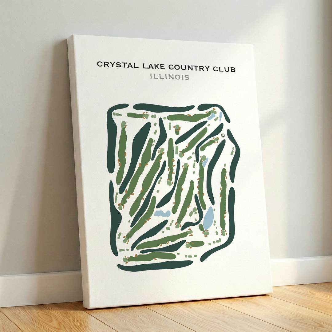 Crystal Lake Country Club, Illinois - Printed Golf Course