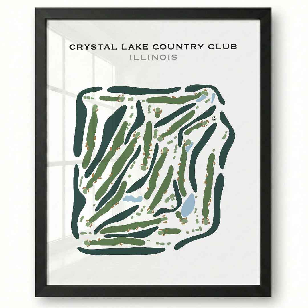 Crystal Lake Country Club, Illinois - Printed Golf Course