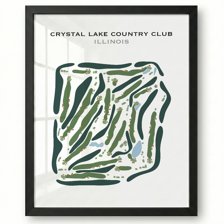 Crystal Lake Country Club, Illinois - Printed Golf Course