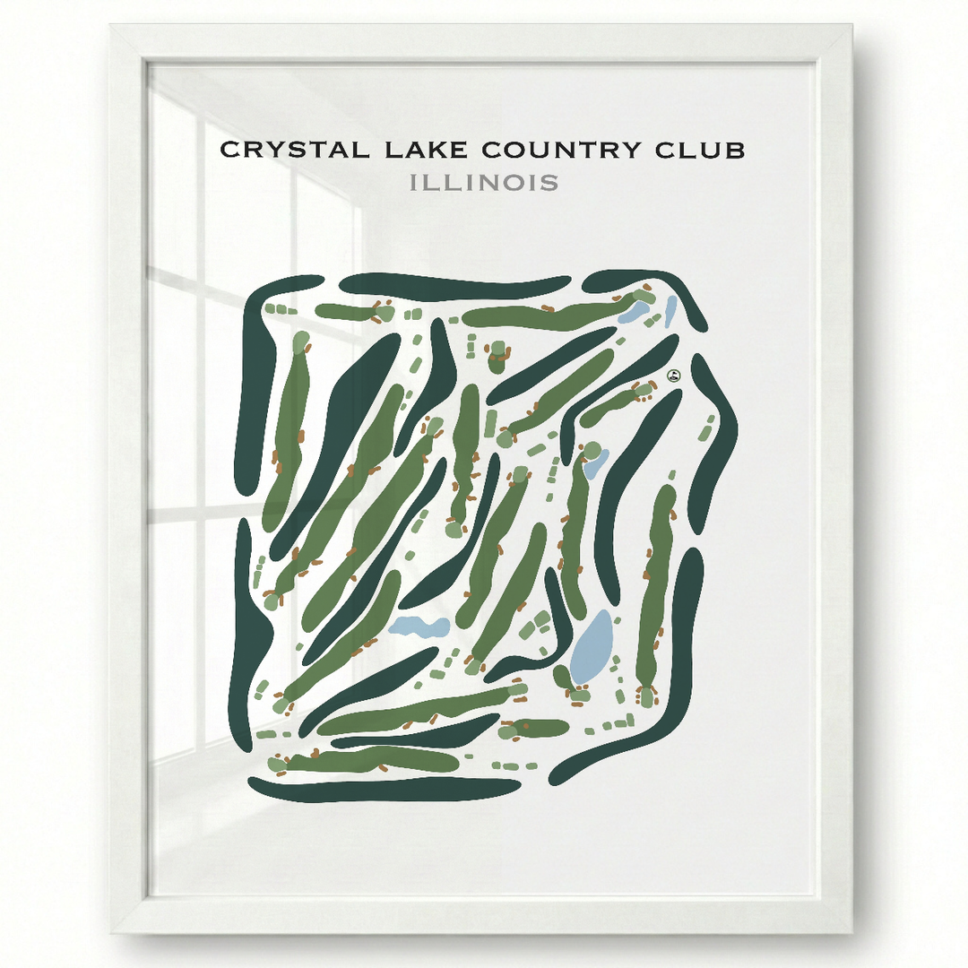 Crystal Lake Country Club, Illinois - Printed Golf Course