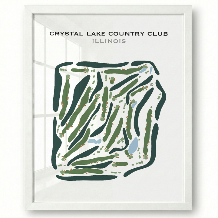 Crystal Lake Country Club, Illinois - Printed Golf Course