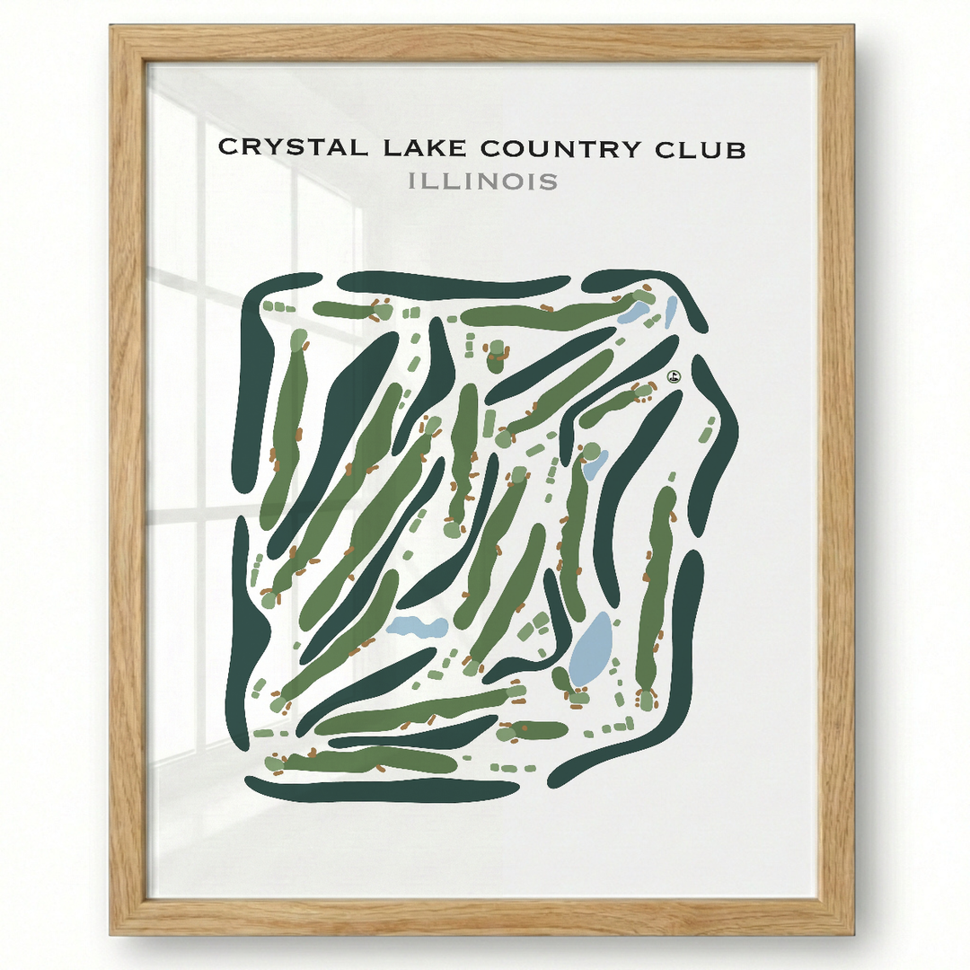 Crystal Lake Country Club, Illinois - Printed Golf Course