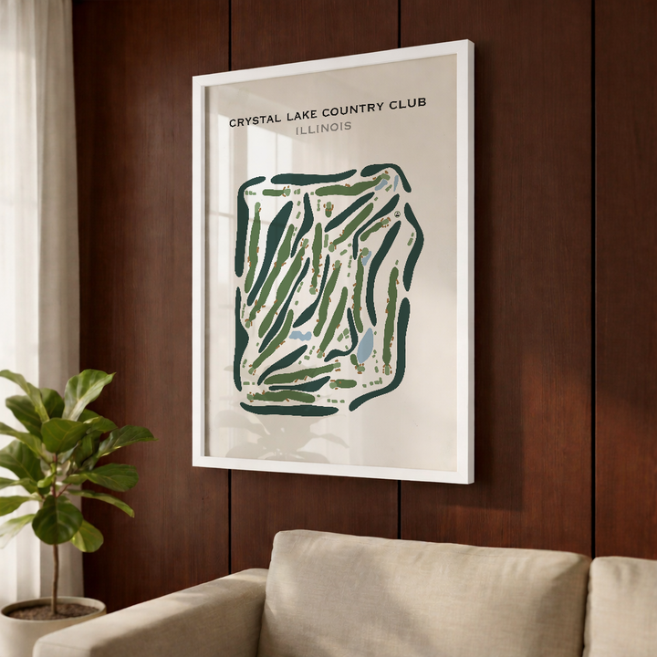 Crystal Lake Country Club, Illinois - Printed Golf Course