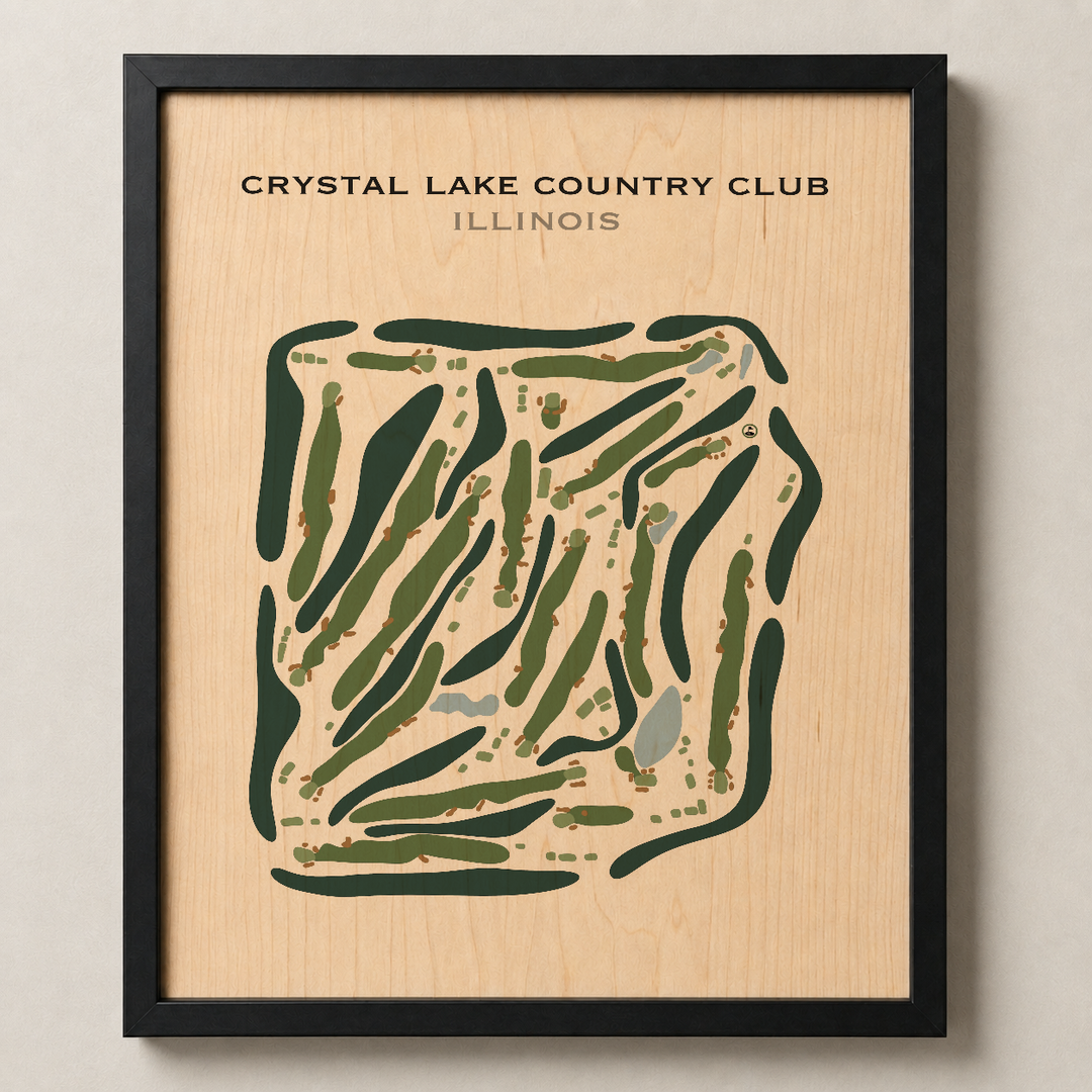Crystal Lake Country Club, Illinois - Printed Golf Course