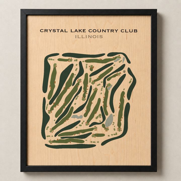 Crystal Lake Country Club, Illinois - Printed Golf Course