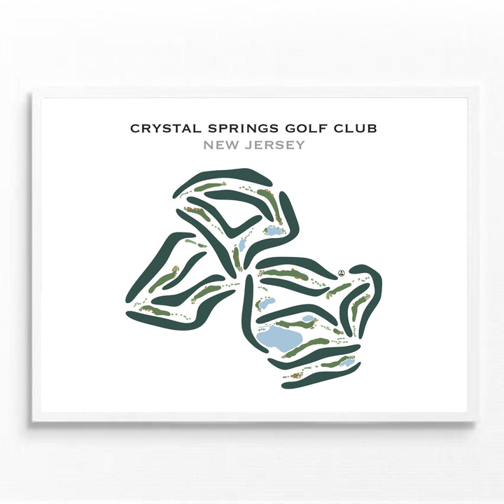 Crystal Springs Golf Club, New Jersey - Printed Golf Courses
