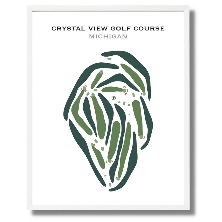 Crystal View Golf Course, Michigan - Printed Golf Courses