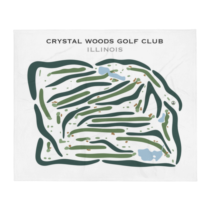 Crystal Woods, Illinois - Printed Golf Courses