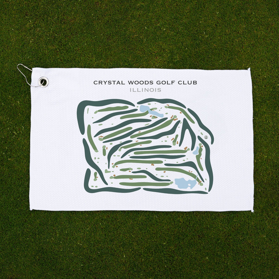 Crystal Woods, Illinois - Printed Golf Courses