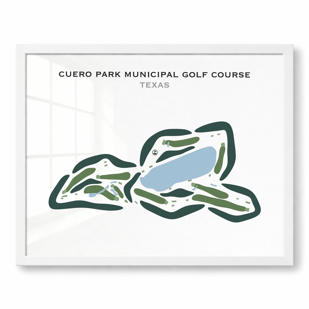 Cuero Park Municipal Golf Course, Texas - Printed Golf Courses