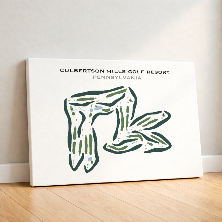 Culbertson Hills Golf Resort, Pennsylvania - Printed Golf Courses