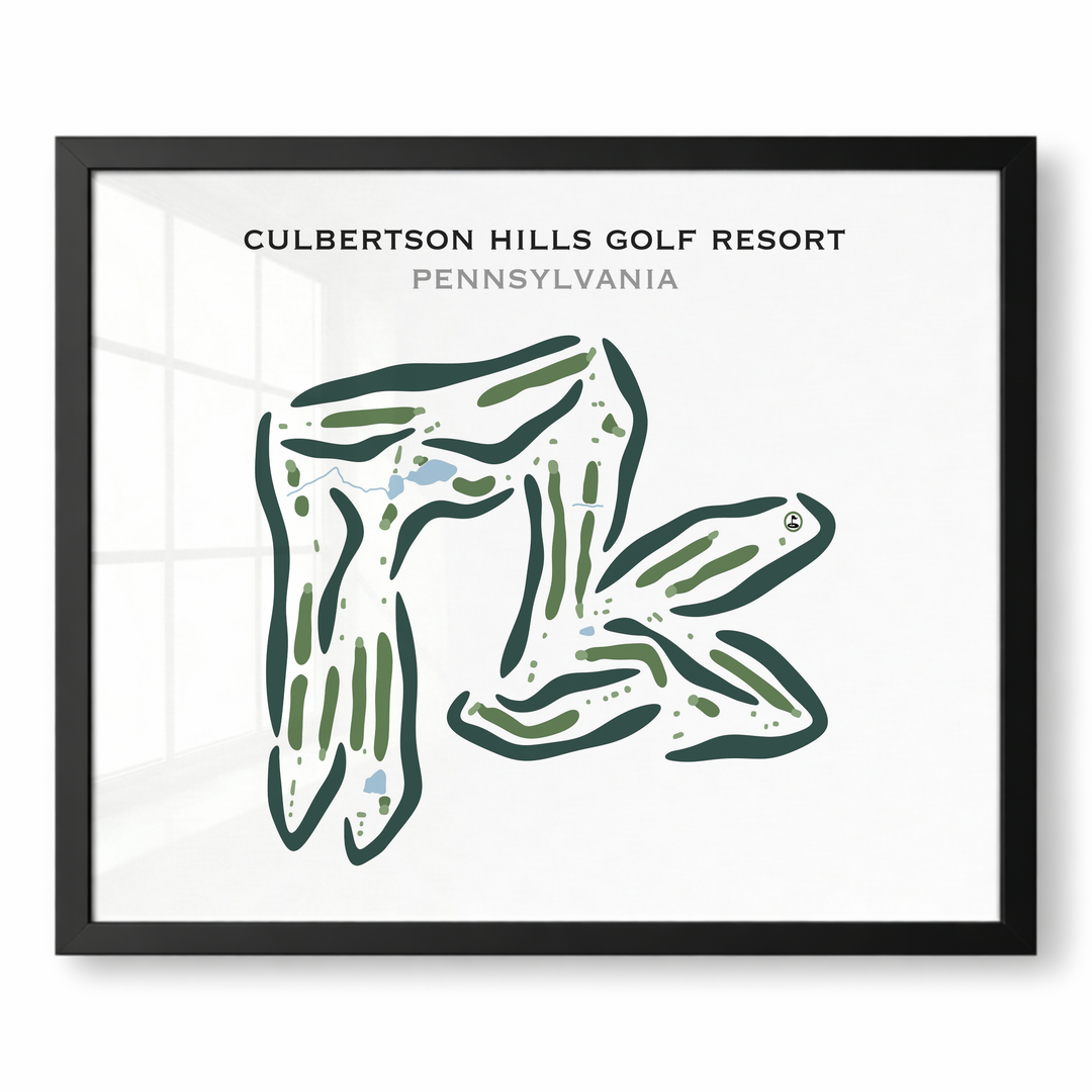 Culbertson Hills Golf Resort, Pennsylvania - Printed Golf Courses
