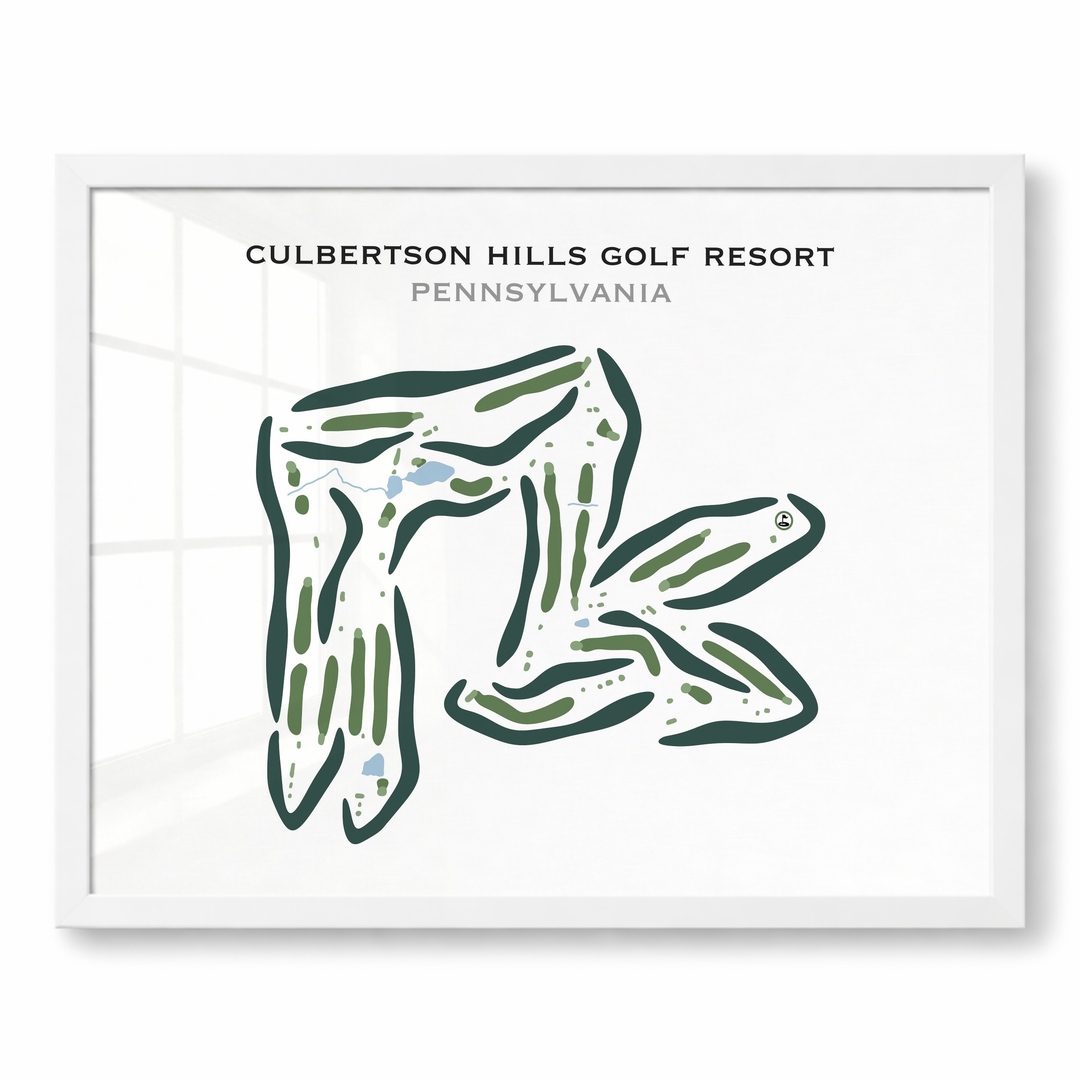 Culbertson Hills Golf Resort, Pennsylvania - Printed Golf Courses
