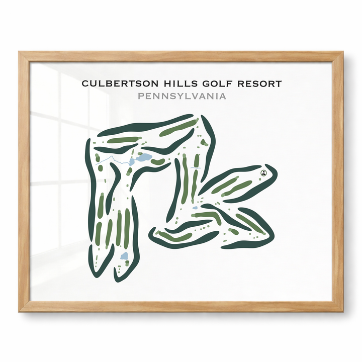 Culbertson Hills Golf Resort, Pennsylvania - Printed Golf Courses