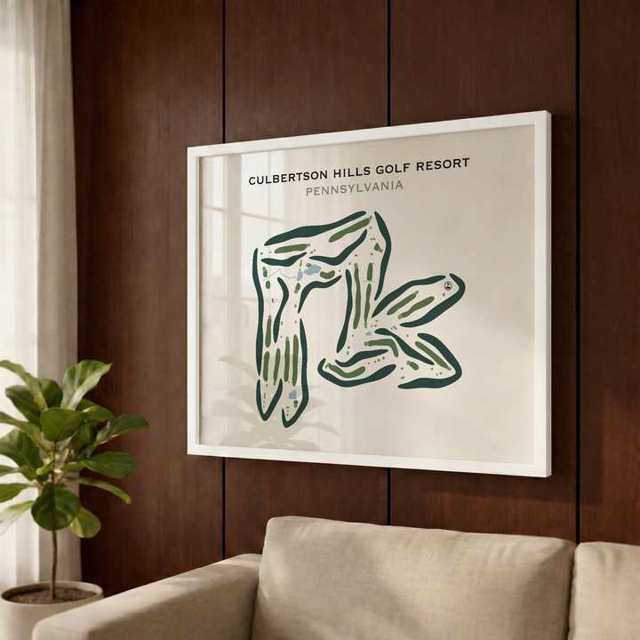Culbertson Hills Golf Resort, Pennsylvania - Printed Golf Courses