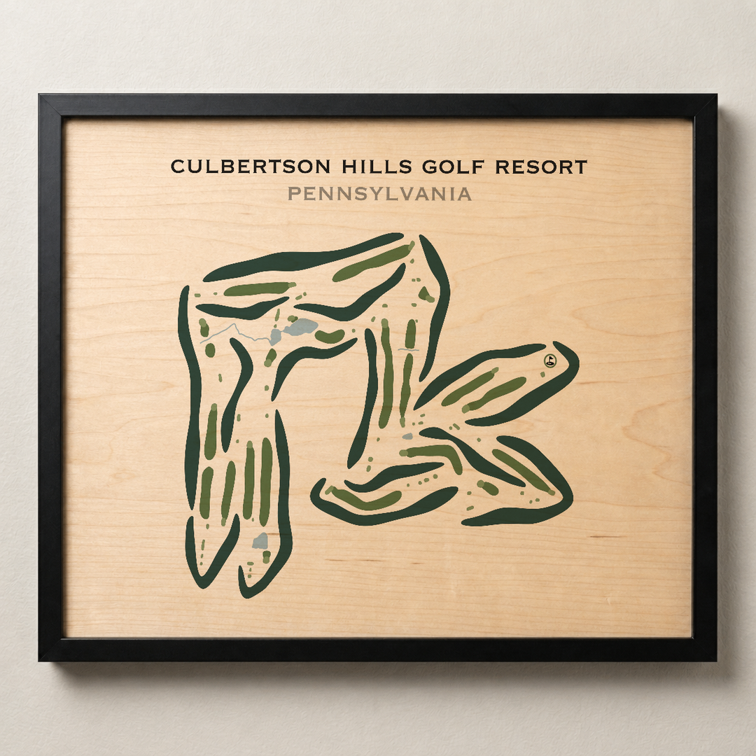 Culbertson Hills Golf Resort, Pennsylvania - Printed Golf Courses