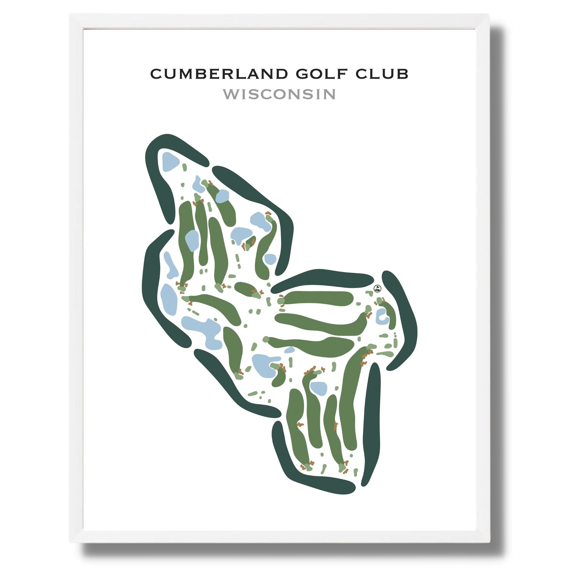 Buy the best printed golf course Cumberland Golf Club, Wisconsin - Golf ...