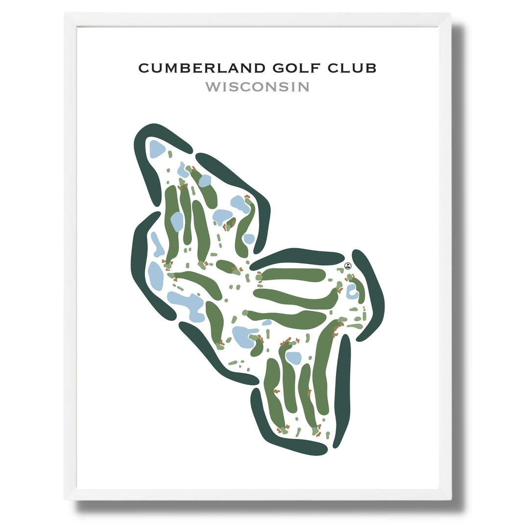 Cumberland Golf Club, Wisconsin - Printed Golf Courses