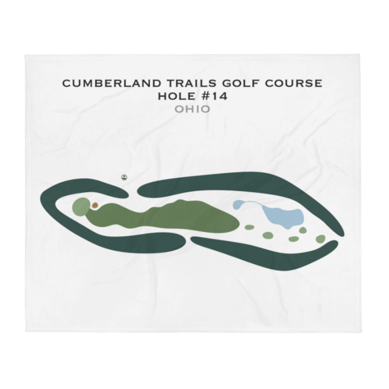 Cumberland Trail Golf Course - Hole #14, Ohio - Printed Golf Courses