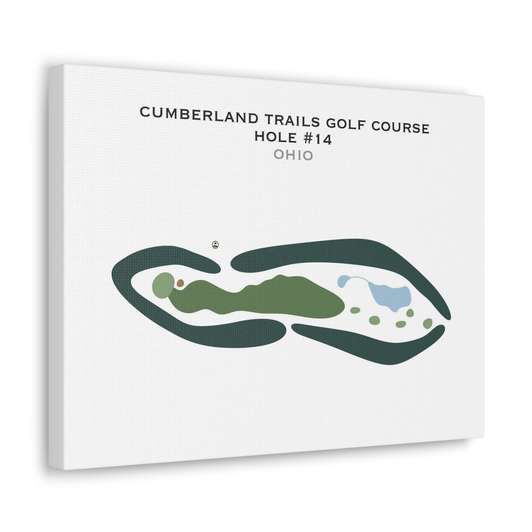 Cumberland Trail Golf Course - Hole #14, Ohio - Printed Golf Courses