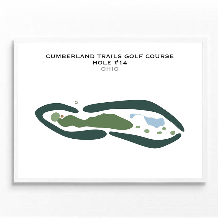 Cumberland Trail Golf Course - Hole #14, Ohio - Printed Golf Courses