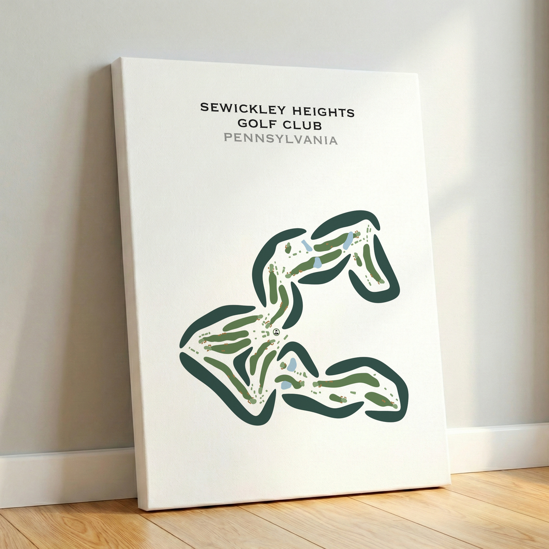Sewickley Heights Golf Club, Pennsylvania - Printed Golf Courses