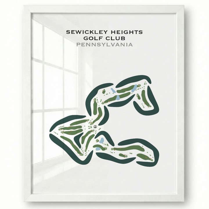 Sewickley Heights Golf Club, Pennsylvania - Printed Golf Courses