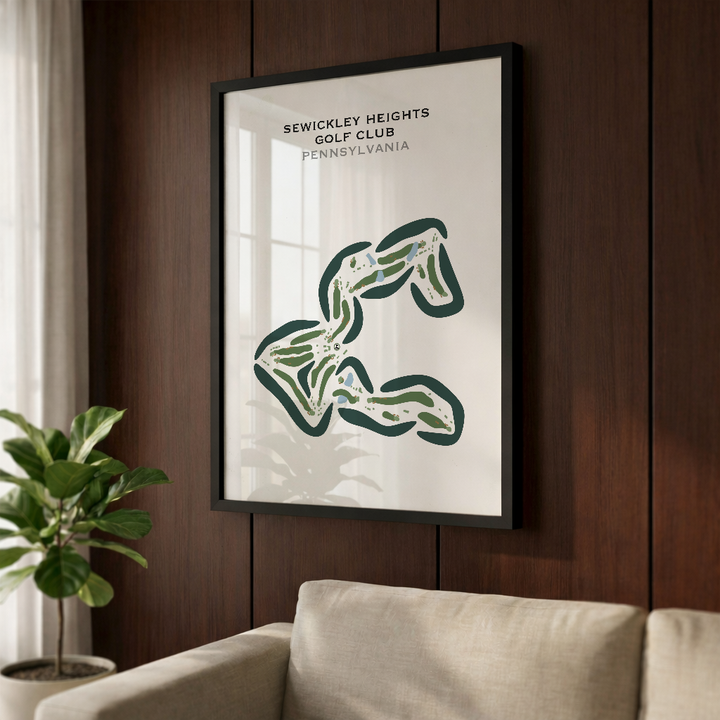 Sewickley Heights Golf Club, Pennsylvania - Printed Golf Courses