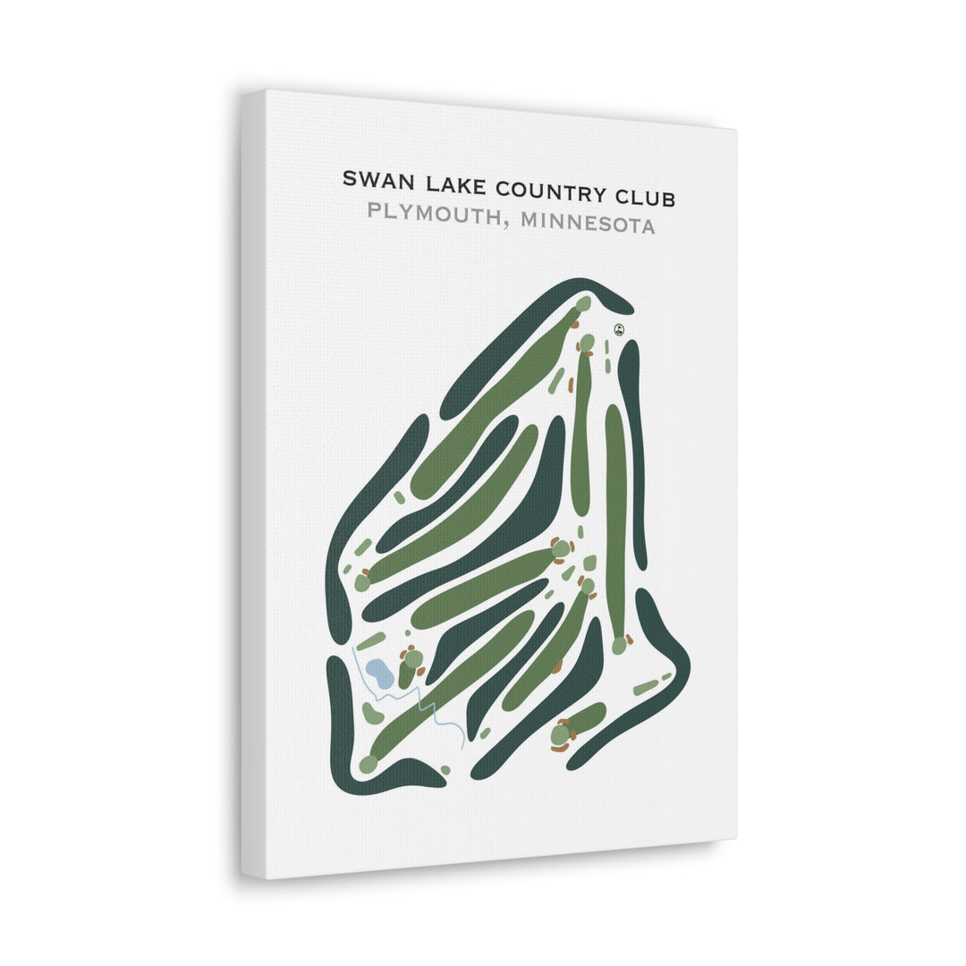 Swan Lake Country Club, Plymouth, Minnesota - Printed Golf Course