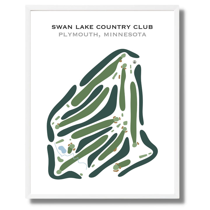 Swan Lake Country Club, Plymouth, Minnesota - Printed Golf Course