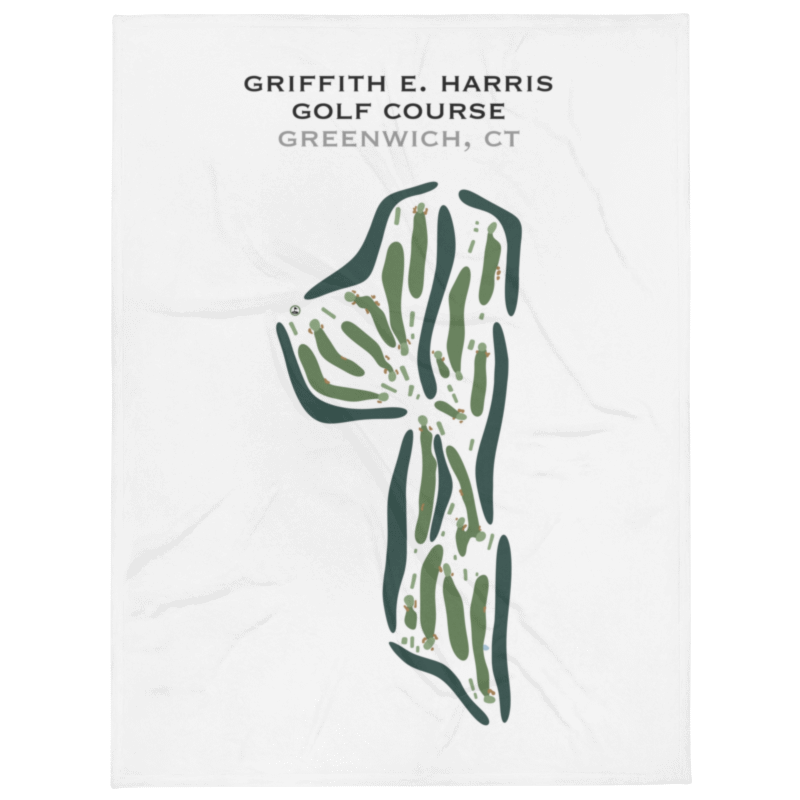 Griffith E Harris Golf Course, Greenwich, Connecticut - Printed Golf Course