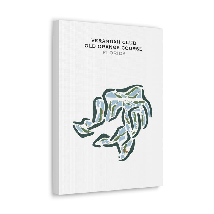 Verandah Club - Old Orange Course, Florida - Printed Golf Course