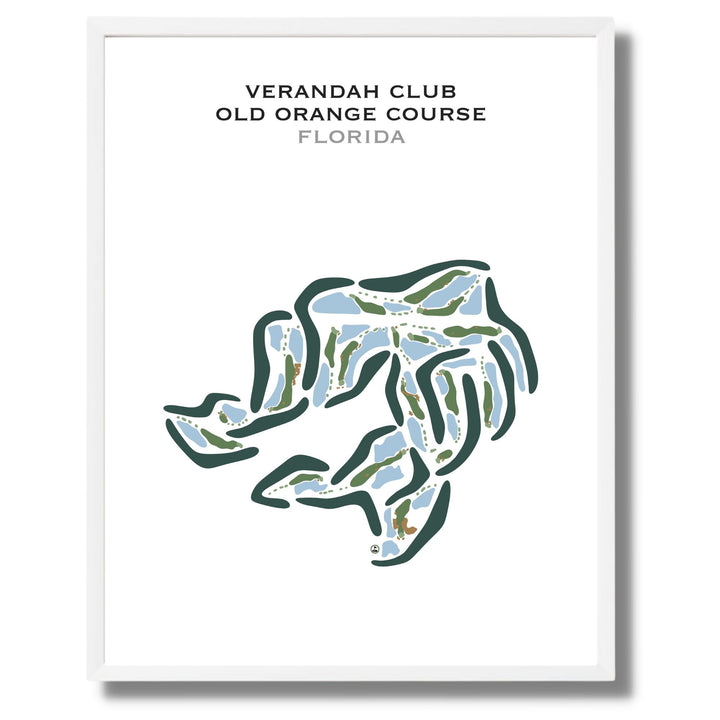 Verandah Club - Old Orange Course, Florida - Printed Golf Course