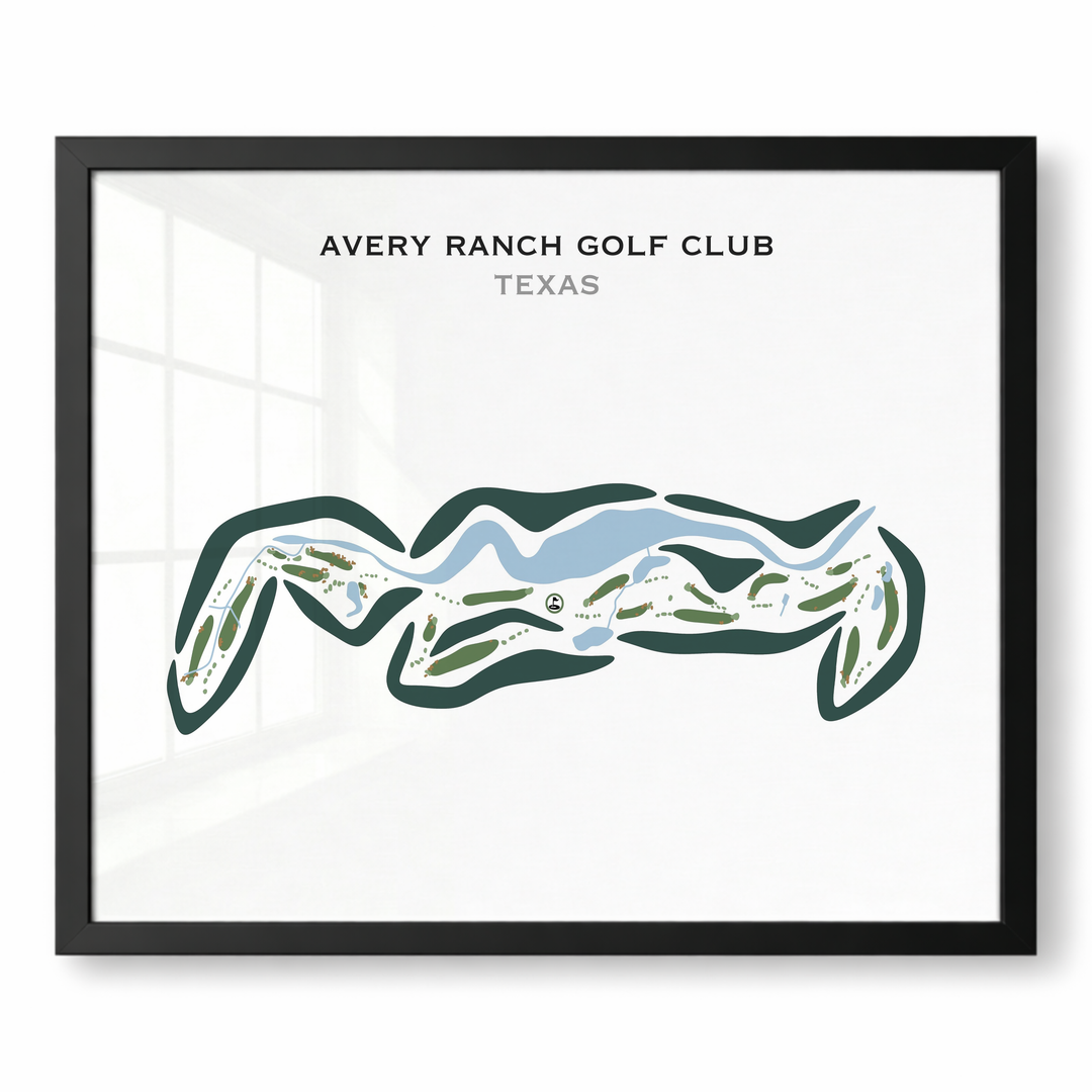 Avery Ranch Golf Club, Texas - Printed Golf Courses