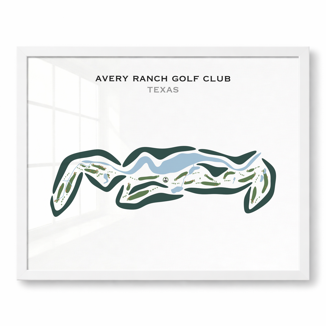 Avery Ranch Golf Club, Texas - Printed Golf Courses