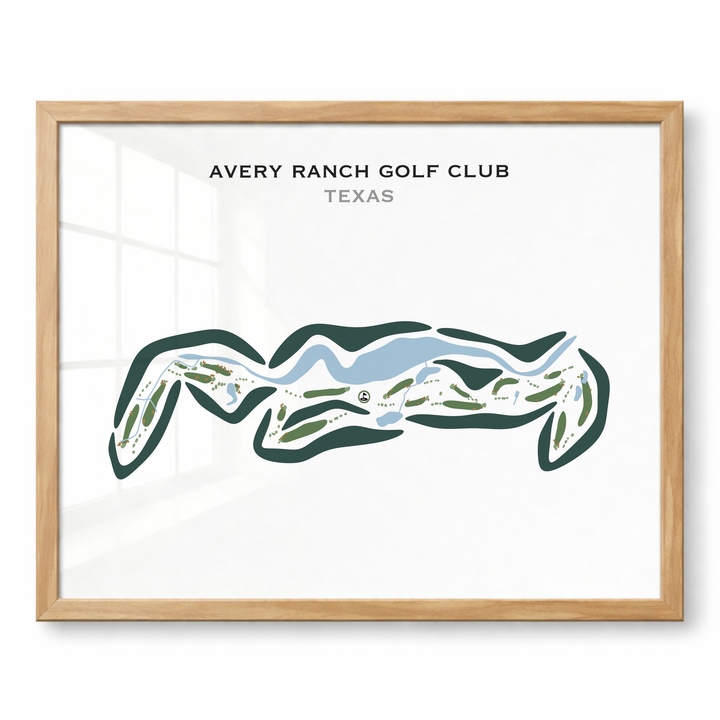 Avery Ranch Golf Club, Texas - Printed Golf Courses