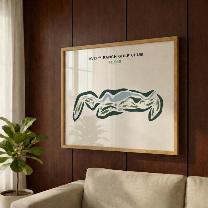 Avery Ranch Golf Club, Texas - Printed Golf Courses