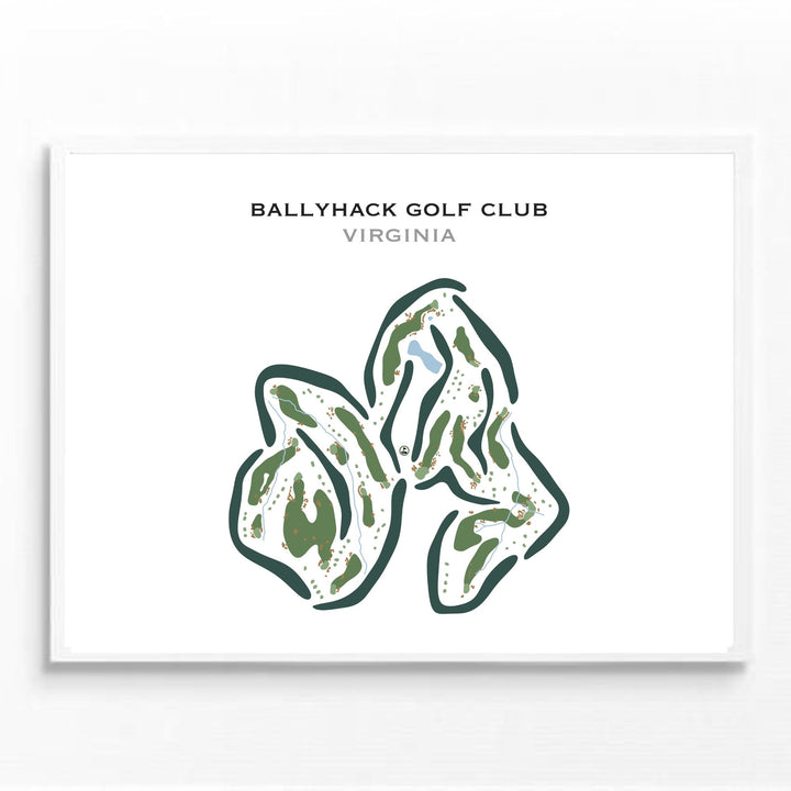 Ballyhack Golf Club, Virginia - Printed Golf Courses