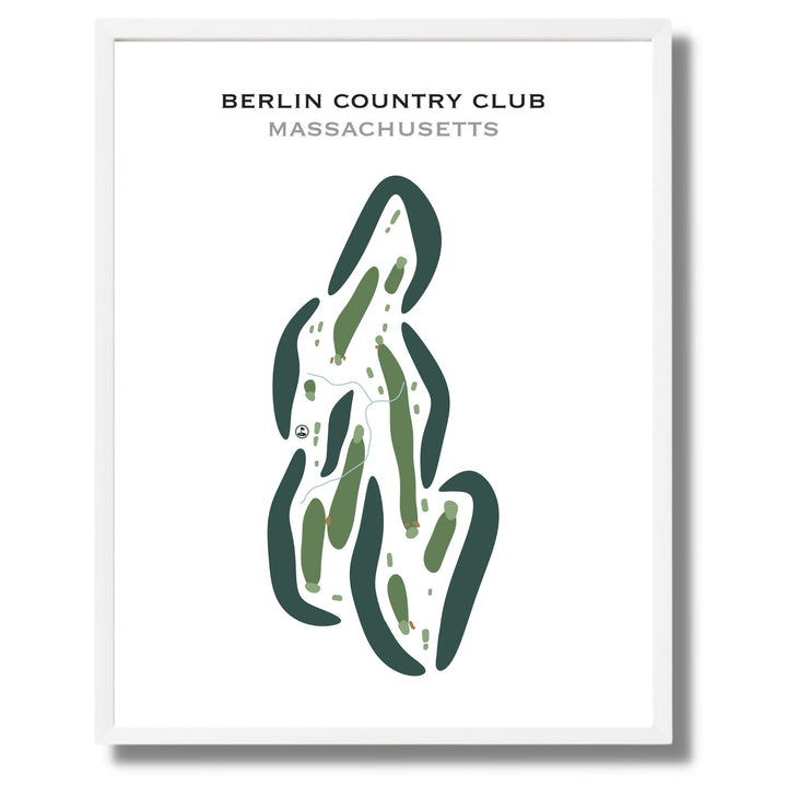 Berlin Country Club, Massachusetts - Printed Golf Courses