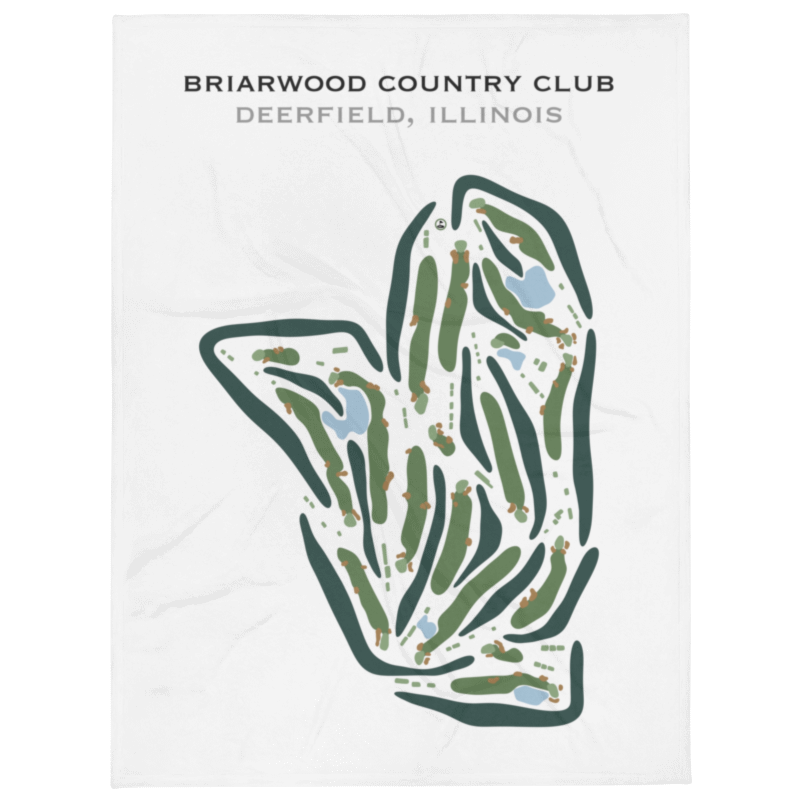 Briarwood Country Club, Deerfield, Illinois - Printed Golf Courses