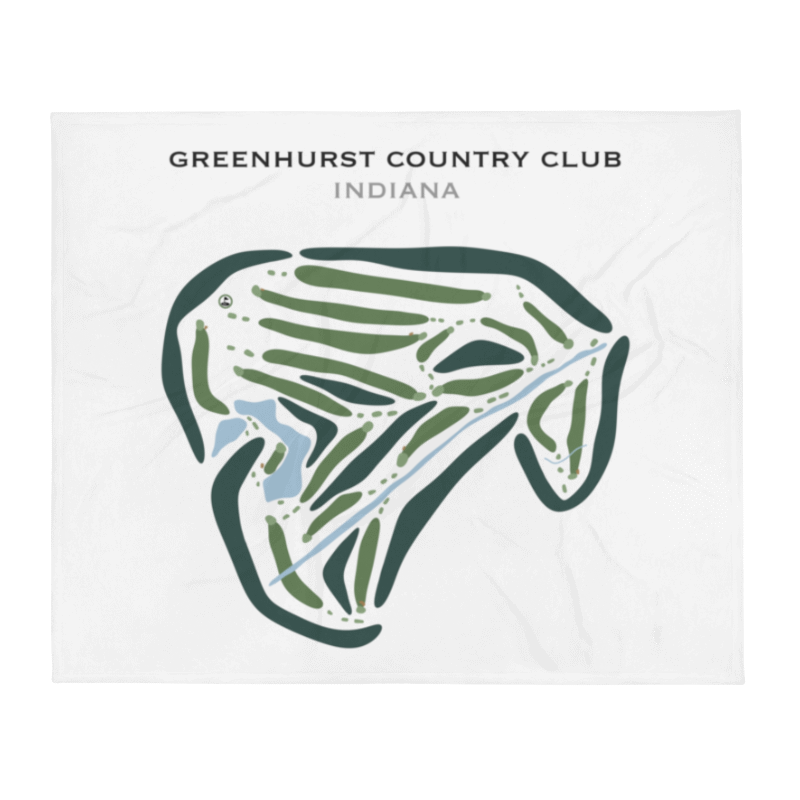 Greenhurst Country Club, Indiana - Printed Golf Courses